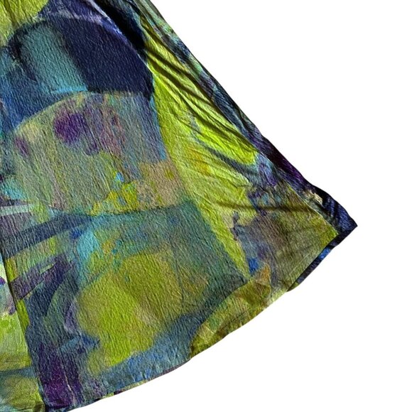 Soft Surroundings Saunterre Maxi Dress Stretch Tropical Stretch Sz Medium Women - Picture 7 of 13